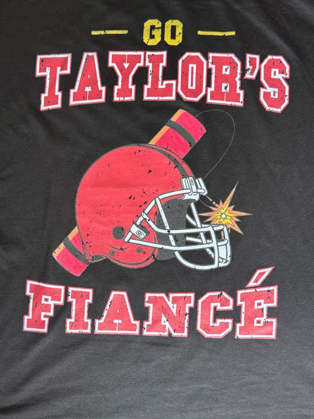 NEW "Go Taylor’s Fiancé" T-Shirt Women’s XS Chiefs Tayvis Swift Football Tee